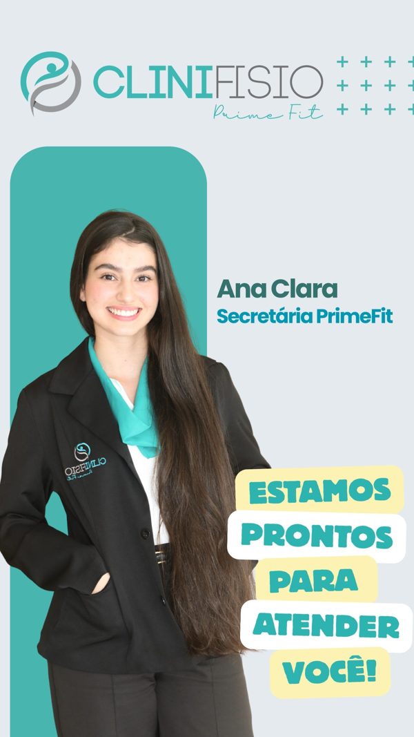 Ana Clara, secretária da PrimeFit. Estamos prontos para atender você!